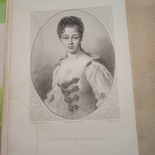 РАСПРОДАЖА КОЛЛЕКЦИИ.	 La Duchesse de Bourgogne. Гравюра середина 19века Франция Париж Оригинал 27х18см.