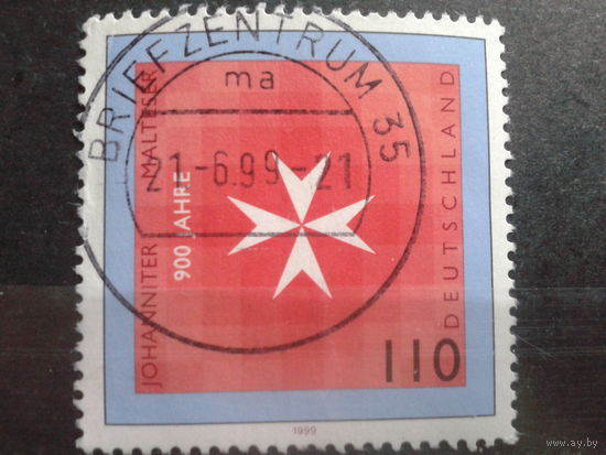 Германия 1999 Мальтийский крест Михель-1,1 евро гаш.