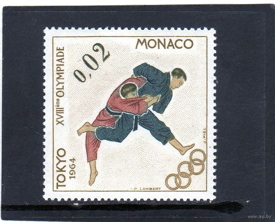 Монако.Ми-785.Дзюдоисты. Серия: Летние Олимпийские, Токио; Зимние Олимпийские игры, Инсбрук