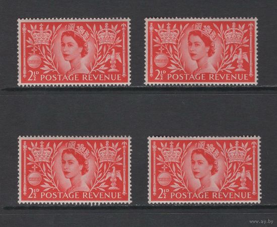 Британия 1953** Коронация королевы Елизаветы II, цена за 1 марку