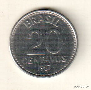 Бразилия 20 сентаво 1987