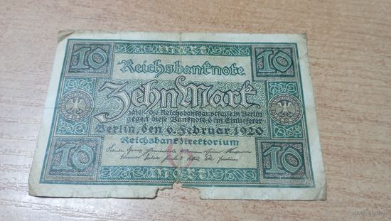 10 Марок 1920 год Германии **3329