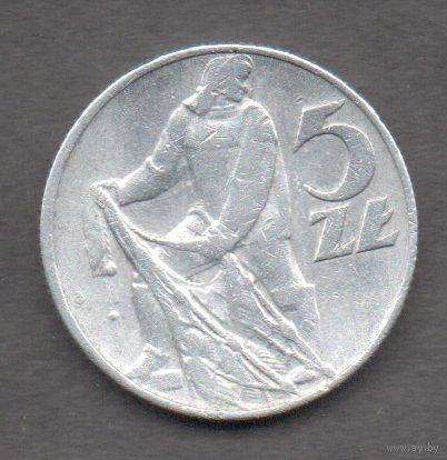 Польша. 5 злотых 1974