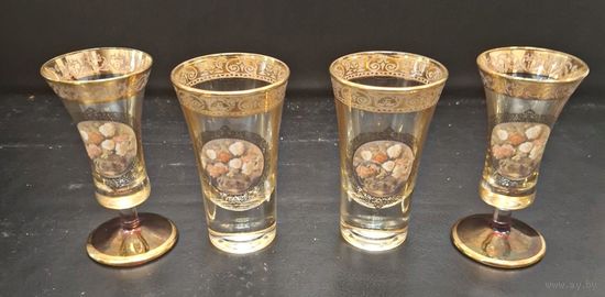 4 шт. Итальянские рюмки. Via Veneto. Сохран