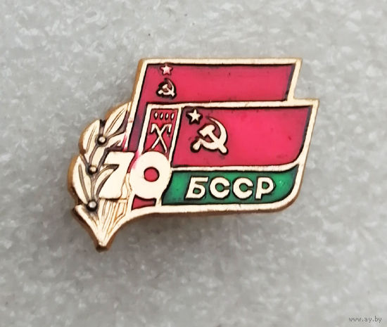 70 лет БССР. Флаги СССР и Белоруссии #3640-CР58