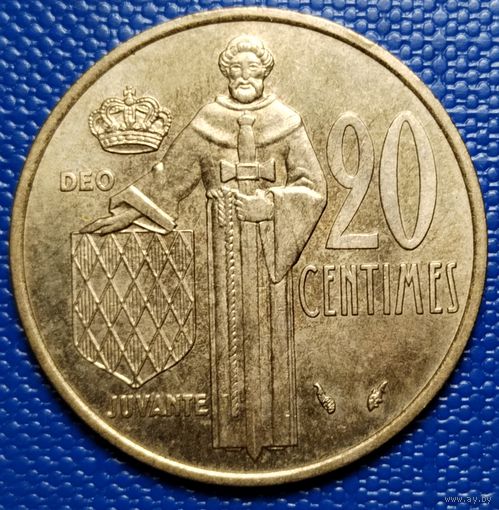 Монако 20 сантимов 1979 г.