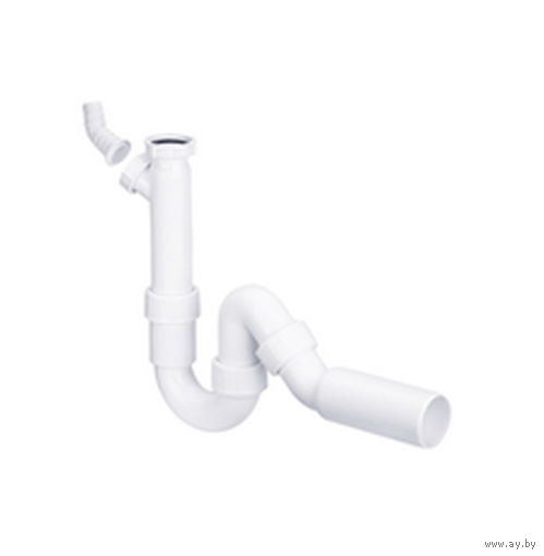 Сифон для мойки Viega (Германия) 1.1/2 без выпуска с отводом для слива и трубкой 45 х 50 мм