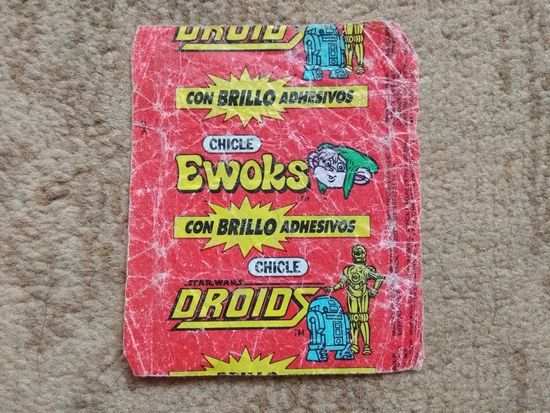 Обертка от жвачки "Droids Ewoks"
