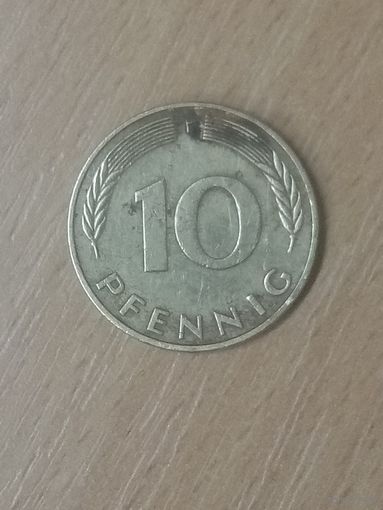 10 пфеннигов 1990 F ФРГ