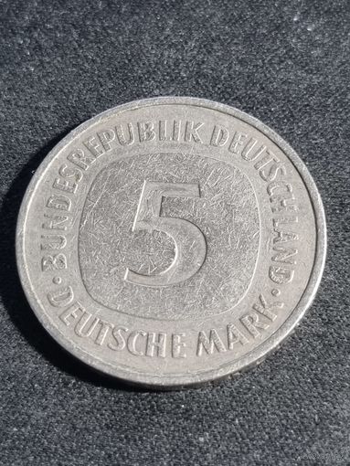 Германия (ФРГ) 5 марок 1984 D