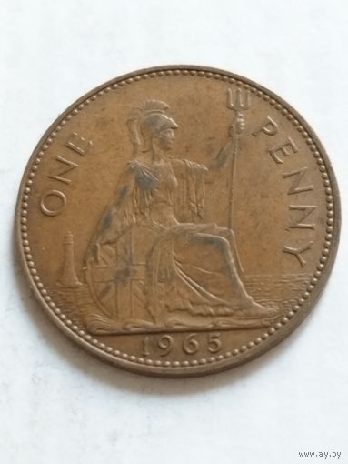 Великобритания 1 пенни 1965