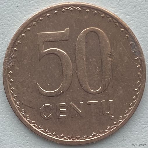 Литва 50 центов 1991 г.