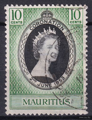 80a.BrKS. Великобритания. Колонии. Маврикий. Коронация Елизаветы II. 1953 г. 10c. Mi.#242.