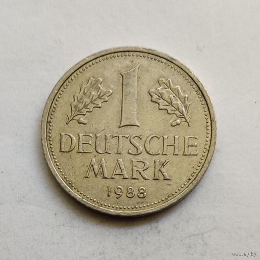 Германия 1 марка 1988 г.