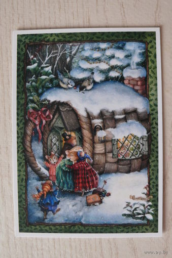 Сьюзан Вилер, Susan Wheeler; Зайчики; чистая (зима, Новый год).