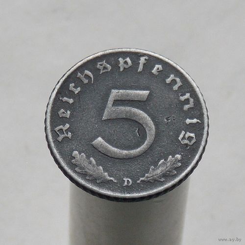 Германия 5 пфеннигов 1947 D Союзная оккупация