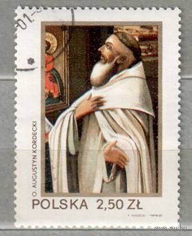 AUGUSTYN KORDECKI. 1 марка, 1982г. Религия, гаш. Польша.