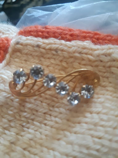 Брошь СССР позолота