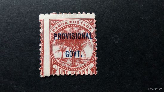 ВЕЛИКОБРИТАНИЯ \209вк\САМОА. стандарт 1899 надпечатка