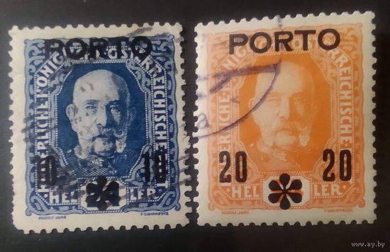 АВСТРИЯ\192фе\ 1917  Личности  Франц Иосиф Доплатная марка надпечатка