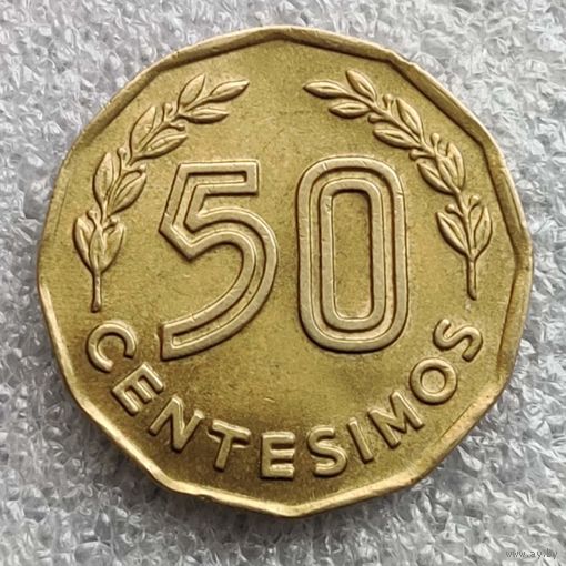 Уругвай 50 сентесимо 1976 г.