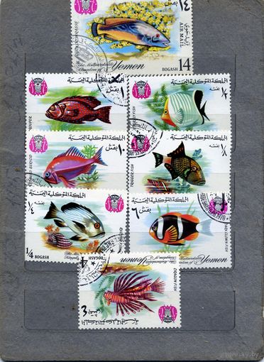 ЙЕМЕН, 1967,  серия   7м+1  гашен
