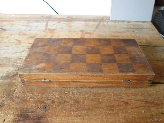 Шахматная доска ,старая,ссср,.Дерево начало 50-х