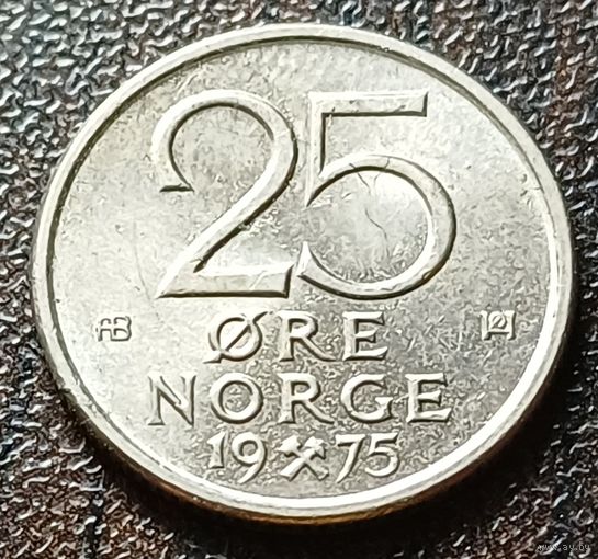 Норвегия 25 эре, 1975    ( 1-2-3 )