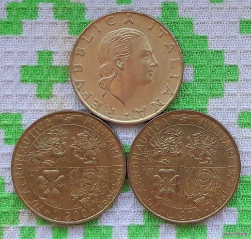 Италия 200 лир 1994 года "1814-1994 гг. 180-летие службы Карабинеров".