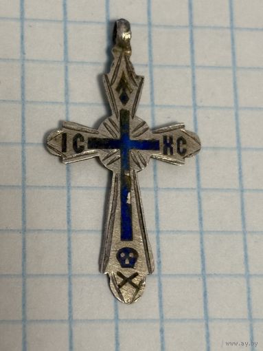 С 1 РУБЛЯ! КРЕСТИК СЕРЕБРО 800 ПК