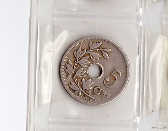 5 сантимов 1904 Бельгия (BELGIQUE). Возможен обмен
