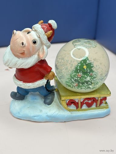 Новогодний снежный шар