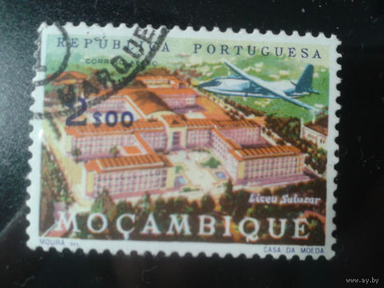 Мозамбик, колония Португалии, 1962. Авиапочта. Самолет над Салазаром