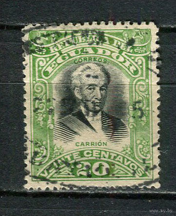 Эквадор - 1907 - Херонимо Каррион 20С - [Mi.164] - 1 марка. Гашеная.  (Лот 29JB)-TG3P56