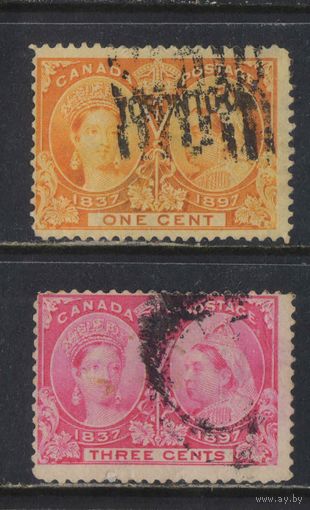 GB Доминион Канада 1897 V 60 летие коронации #39,41