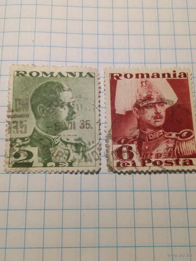 Марка Румыния 1935