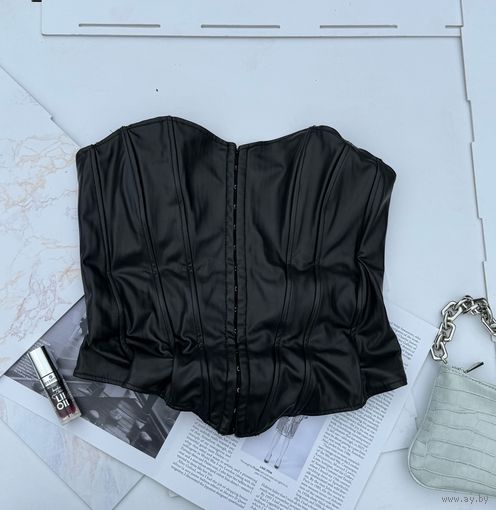 Топ корсет Zara корсетный топ под кожу