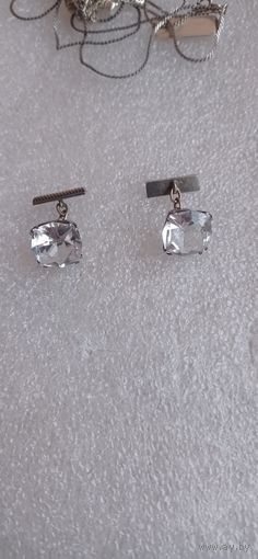 ШИКАРНЫЕ ЗАПОНКИ СССР СЕРЕБРО 875  КАМНИ ГОРНЫЙ ХРУСТАЛЬ  .  Распродажа Коллекции !!! .Экспресс  Аукцион НЕ  С 1 Рубля  3 ДНЯ  .Много лотов в продаже .