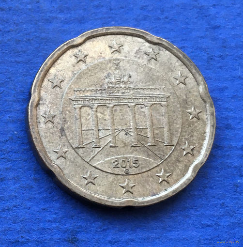 Германия 20 евроцентов 2015 G