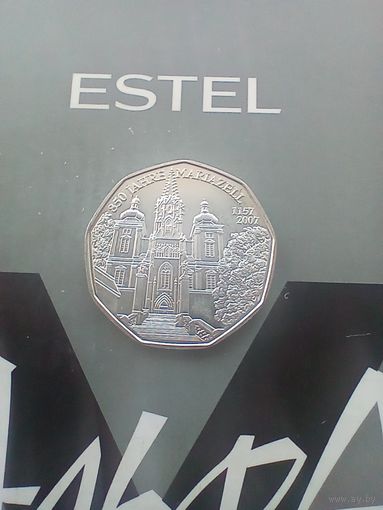 5 евро 2007 года 850 лет городу Мариацелль