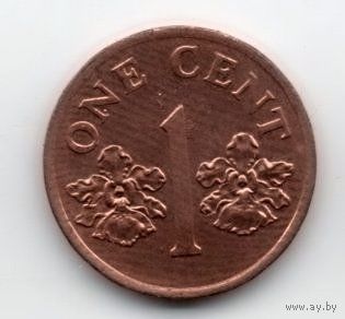 1 цент 1995 Сингапур.