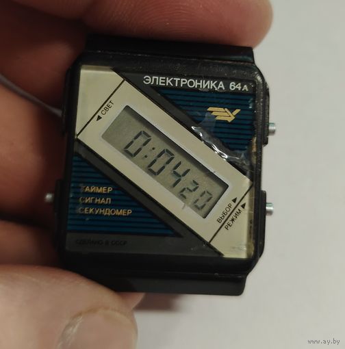 Часы ЭЛЕКТРОНИКА 64А (рабочие), без МЦ!!