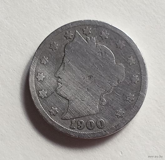 США. 5 центов 1900 г.