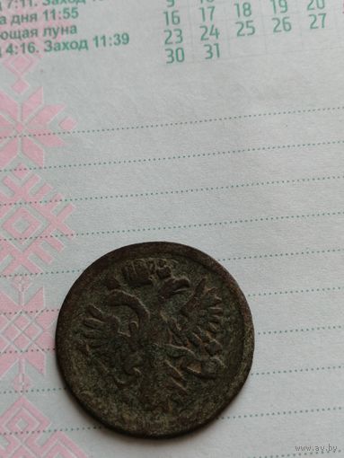 Деньга 1731 перечекан