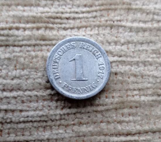 Werty71 Германия 1 пфенниг 1917 А
