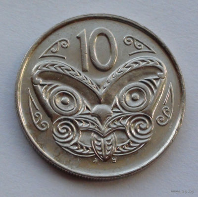 Новая Зеландия 10 центов. 1988 г.