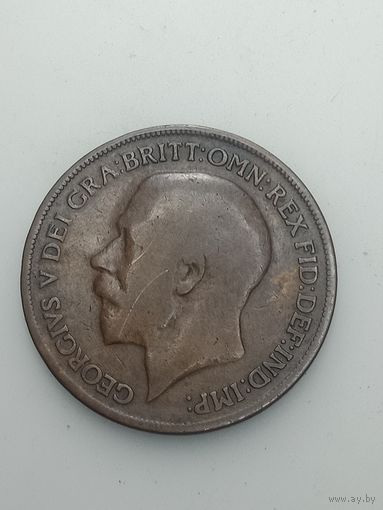 Великобритания 1 пенни 1918 года .