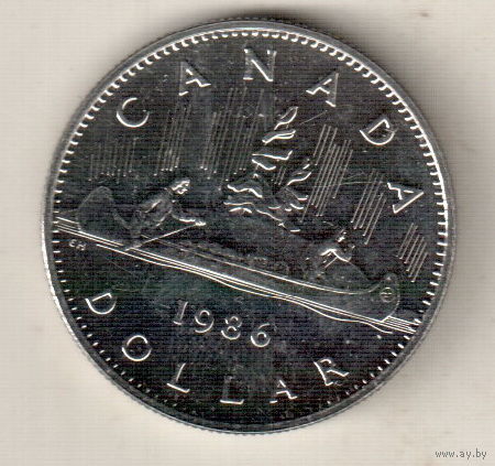 Канада 1 доллар 1986