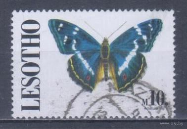 [1453] Лесото 1991. Фауна.Бабочка. Высокий номинал. Концовка серии.Гашеная марка. Кат.гаш.10 е.