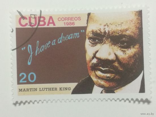 Куба 1986. 18-я годовщина смерти Мартина Лютера Кинга. Полная серия